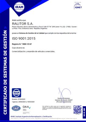 certificado calidad